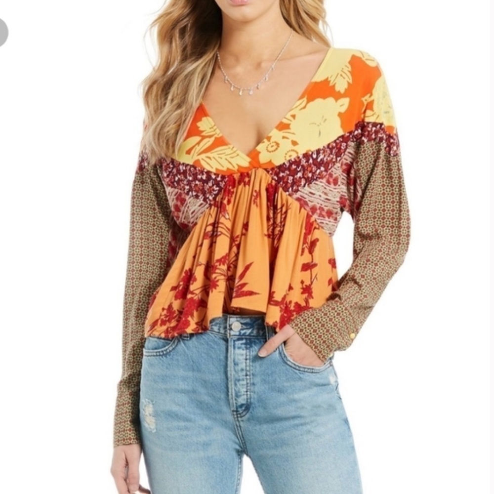Free People Aloha State of Mind Blouse NWT